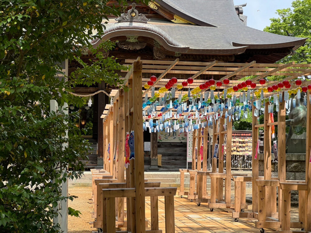 金峯神社の風鈴棚